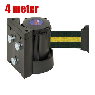 MORION Cassette magnétique de ruban de balisage – jaune/noir horizontal – 4 m