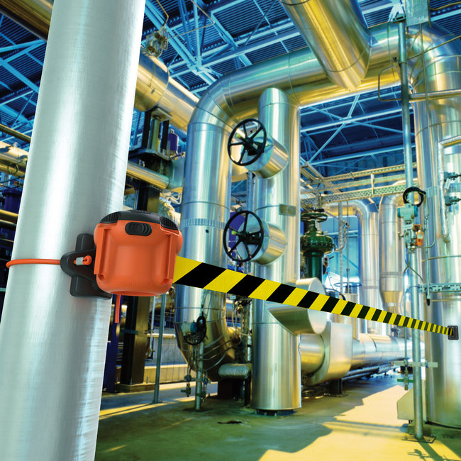 SKIPPER Cassette de ruban de délimitation - jaune/noir - 9 m