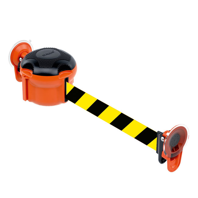 SKIPPER Cassette de ruban de délimitation - jaune/noir - 9 m