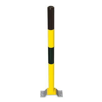 PARAT Borne B + sur platine - Ø 76 mm - sans anneaux pour chaîne - jaune/noir