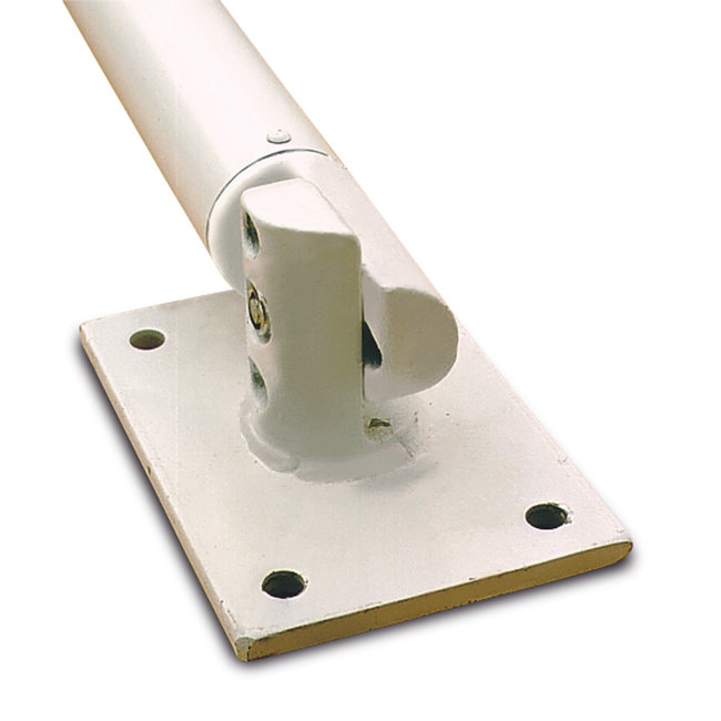 SCHUPO klappaal op voetplaat - Ø 60 mm - rood/wit