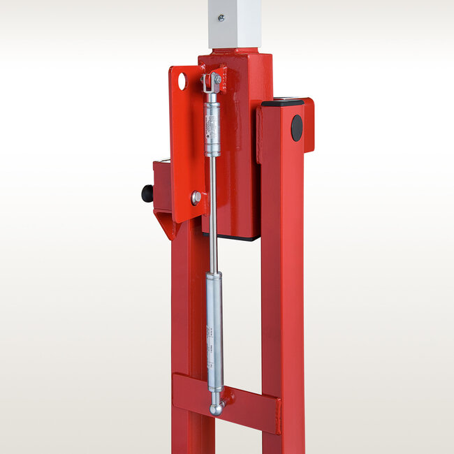 COMPACT Barrière à support fixe - vérin à gaz - 4820 mm - rouge/blanc