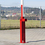COMPACT Barrière à support fixe - contrepoids - 7000 mm - rouge/blanc