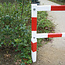 PARAT dubbel afzethek - 1500 (3000) x 1330 mm - draaibaar - rood/wit