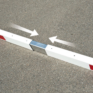 COMPACT Portique limitation hauteur - 9230 x 3010 mm - rouge/blanc