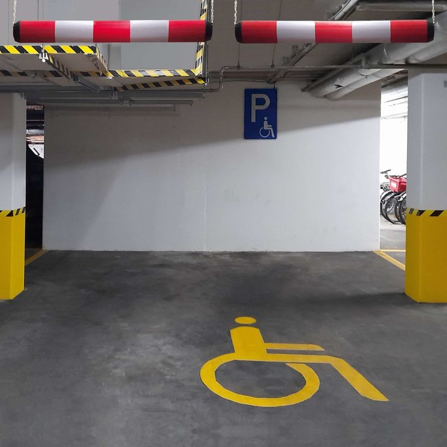 MORION Limiteur de hauteur plastique - Ø 100 x 950 mm - rouge/blanc