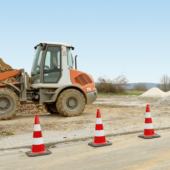 MORION EU Cône réfléchissant 750 mm - classe 1 - rouge/blanc
