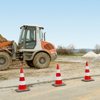 MORION EU Cône réfléchissant 750 mm - classe 2 - rouge/blanc