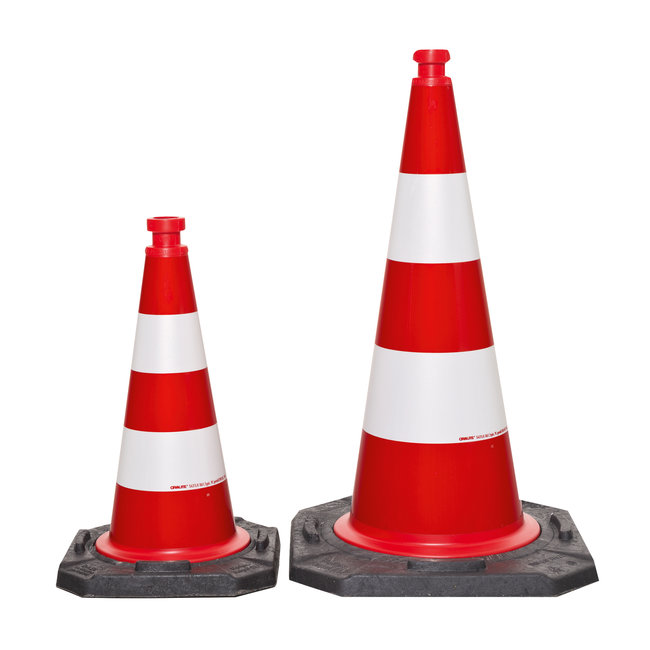 MORION EU Reflexkegel 750 mm - klasse 2 - rood/wit