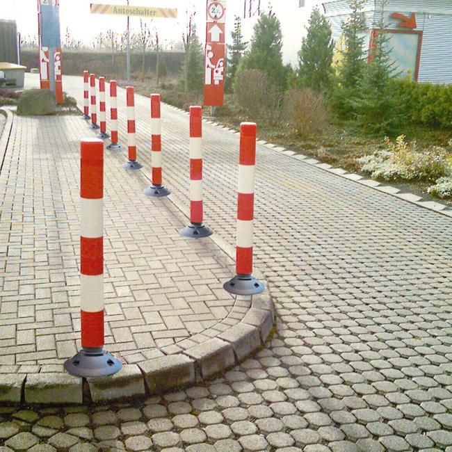 LeitPin - 760 mm - Ø 100 mm - rouge/blanc