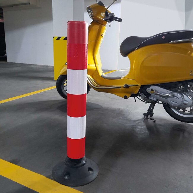 LeitPin - 1000 mm - Ø 100 mm - rood/wit