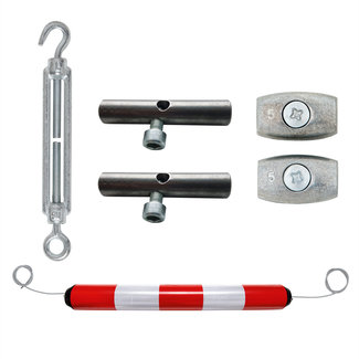 LeitPin-balise suspendue - 950 mm - Ø 100 mm - rouge/blanc