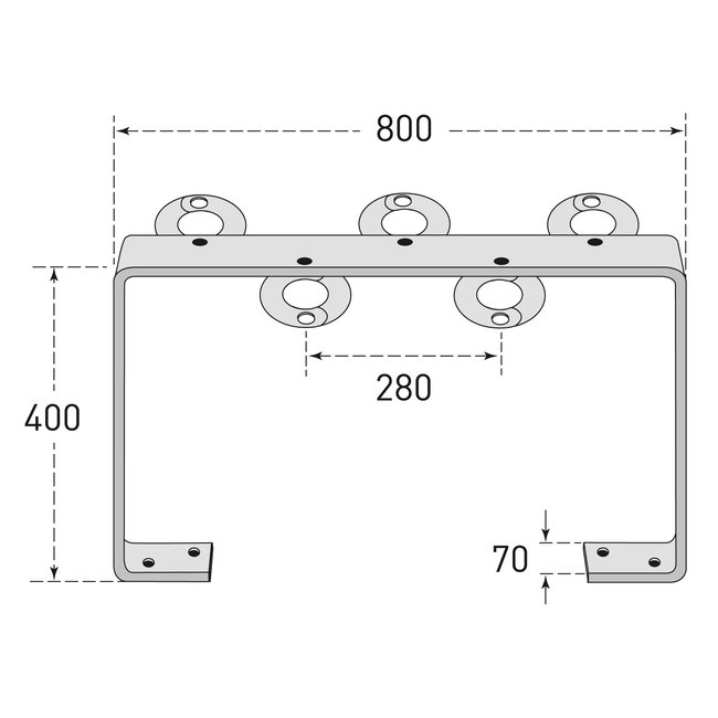 CITY Support de stationnement pour 5 trottinettes
