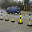 Chaîne en signalisation M-Ferro Ø 6 mm - jaune/noir - 15 m