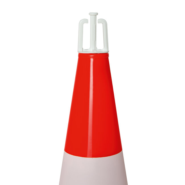 PVC kegelset - 500 mm - rood/wit - niet-reflecterend