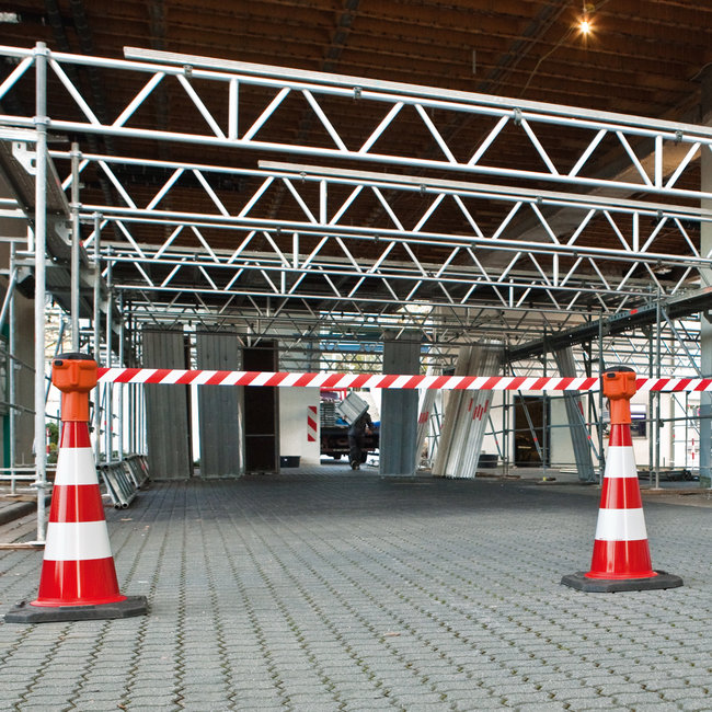 SKIPPER Cassette de sangle cônique - 9000 mm - rouge/blanc