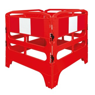 MORION Grille de protection - 1000 x 1000 x 1000 mm - rouge/blanc