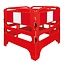 MORION 4-ledig vouwhek - 1000 x 1000 x 1000 mm - rood/wit