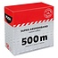 MORION Ruban de signalisation - 80 mm - 500 m - rouge/blanc