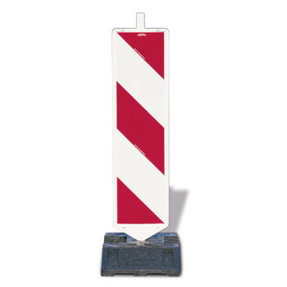 Balise de chantier / balise de guidage – 5 bandes – classe 1 – gauche/droite