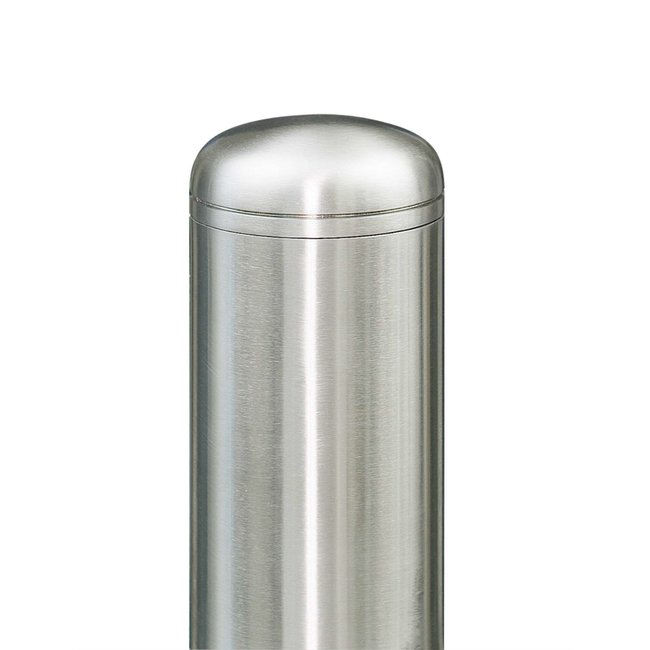 CITY RVS paal MILANO - 931 x Ø 76 mm - op voetplaat