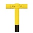 MORION URBAN système de rambardes - tube fixe - 1330 x Ø 60 mm - jaune/noir - à bétonner