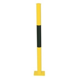 MORION URBAN système de rambardes - tube fixe - 1000 x Ø 60 mm - jaune/noir - sur platine