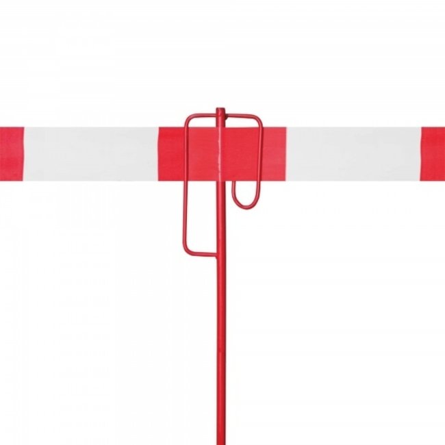 MORION afzetlint - 80 mm - 500 m - rood/wit