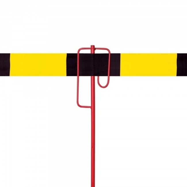 Piquet pour ruban de signalisation - 14 mm - rouge