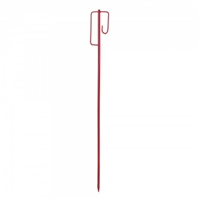 Piquet pour ruban de signalisation - 14 mm - rouge
