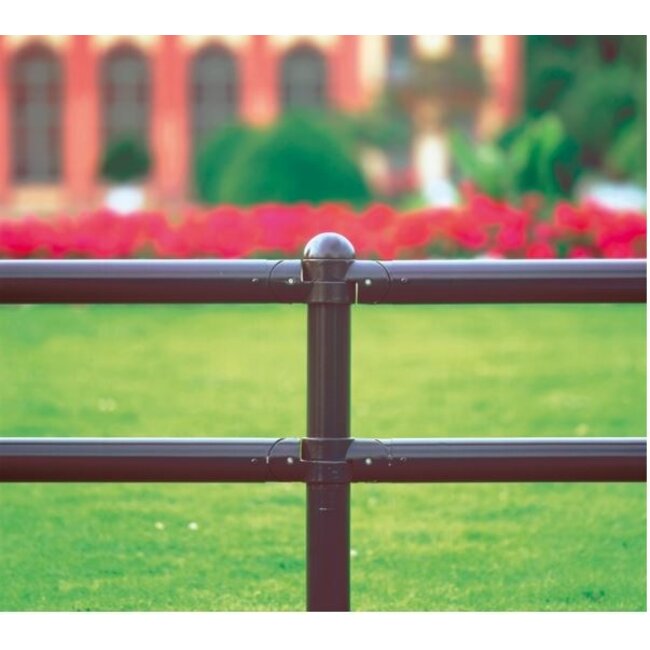 MORION CLASSIQUE balustrade - paal - 1330 x Ø 60 mm - rood/wit - betonneren