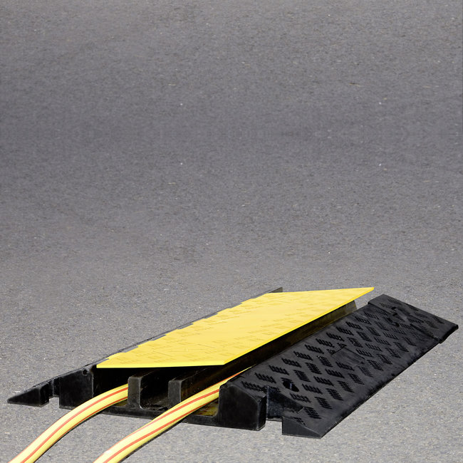 MORION Protège-câble grand - 960 x 600 x 75 mm - noir/jaune