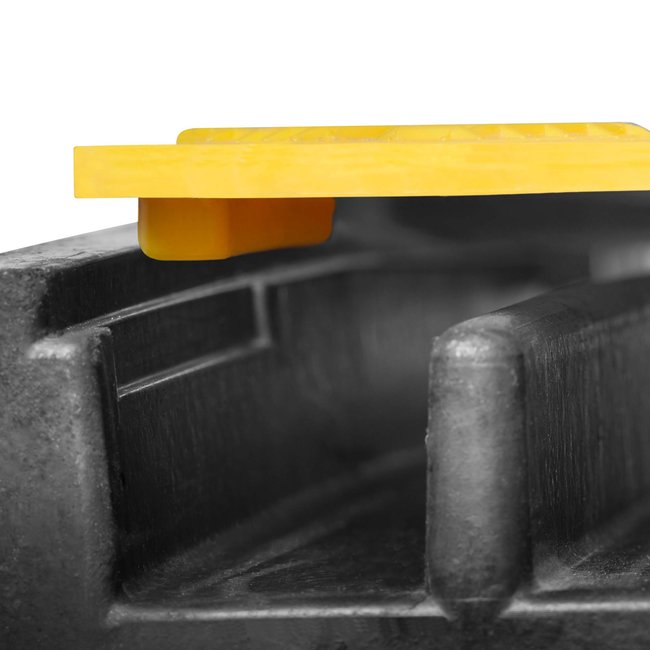 MORION Medium kabelbeschermer - 930 x 590 x 50 mm - zwart/geel