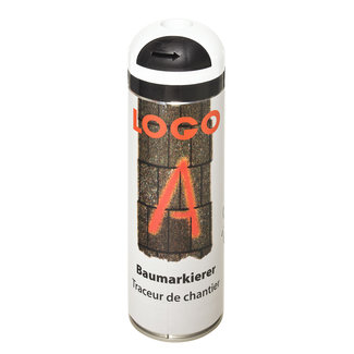 LOGO-A werfmarkering - 500 ml - wit