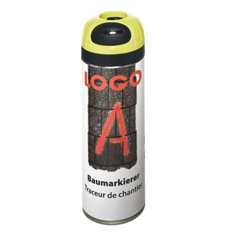 LOGO-A werfmarkering - 500 ml - fluo geel