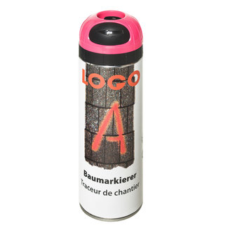 LOGO-A werfmarkering - 500 ml - fluo pink