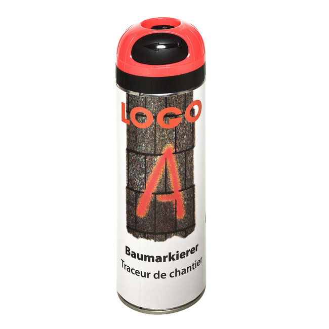 LOGO-A werfmarkering - 500 ml - fluo rood