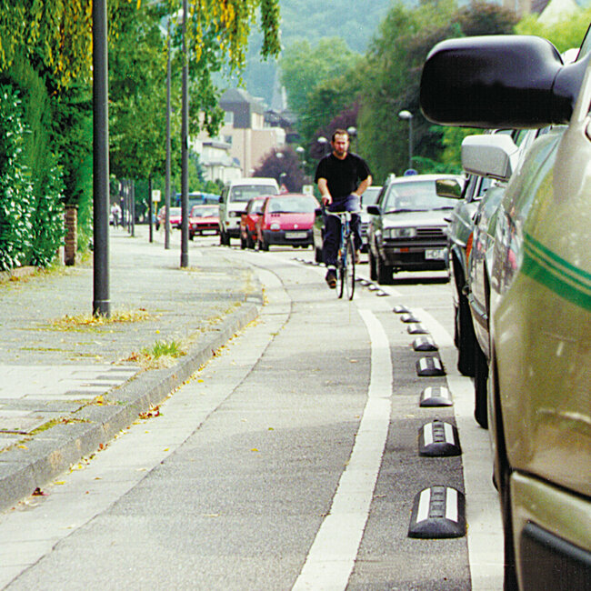 MORION Barre de séparation - 1200 x 45 x 150 mm - noir/blanc