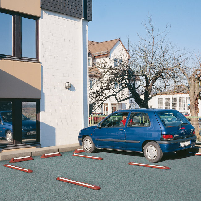 MORION Barre de séparation - 1200 x 45 x 150 mm - rougebrun/blanc