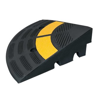 MORION Ralentisseur - pièce d'extrémité - 300 x 100 x 300 mm - noir/jaune