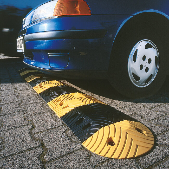 TOPSTOP -20 Verkeersdrempel - eindstuk - 340 x 50 x 175 mm - geel