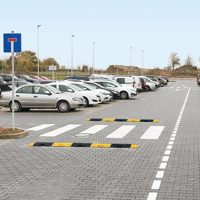 TOPSTOP -5 Verkeersdrempel - middenstuk - 400 x 50 x 500 mm - zwart