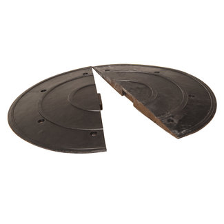 SafeRide - 75 verkeersdrempel - eindstuk vrouw - 900x450x75 mm - zwart