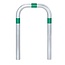 CITY Arceau de protection - 800 x 500 x Ø60 mm - à bétonner - galvanisé - vert réfléchissant