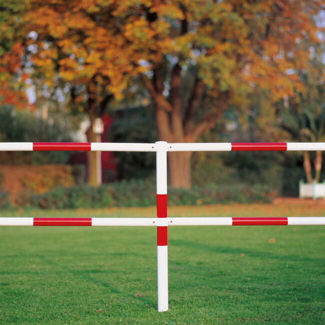 MORION modulaire balustrade - dwarsligger - 1000 x Ø 60 mm - rood/wit