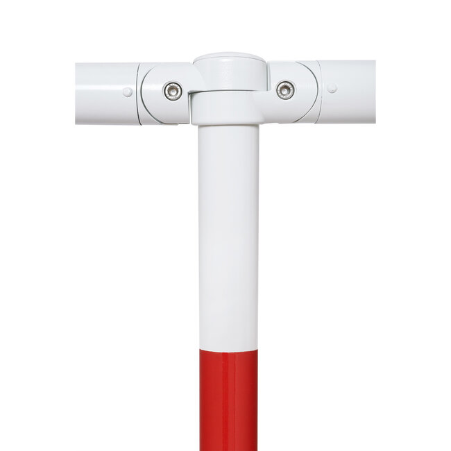 MORION modulaire balustrade - dwarsligger - 2000 x Ø 60 mm - rood/wit