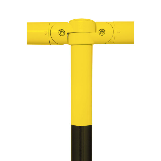 MORION Système de rambardes - horizontale - 2000 x Ø 48 mm  - jaune/noir