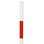 MORION CLASSIQUE balustrade - paal - 1000 x Ø 60 mm - rood/wit - voetplaat