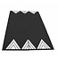 GAMMA Coussin Berlinois - 3000 x 1800 x 65 mm - noir