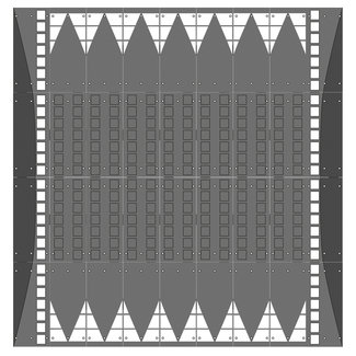GAMMA Plateaux traversants - SET C - 4000 x 4050 x 80 mm
